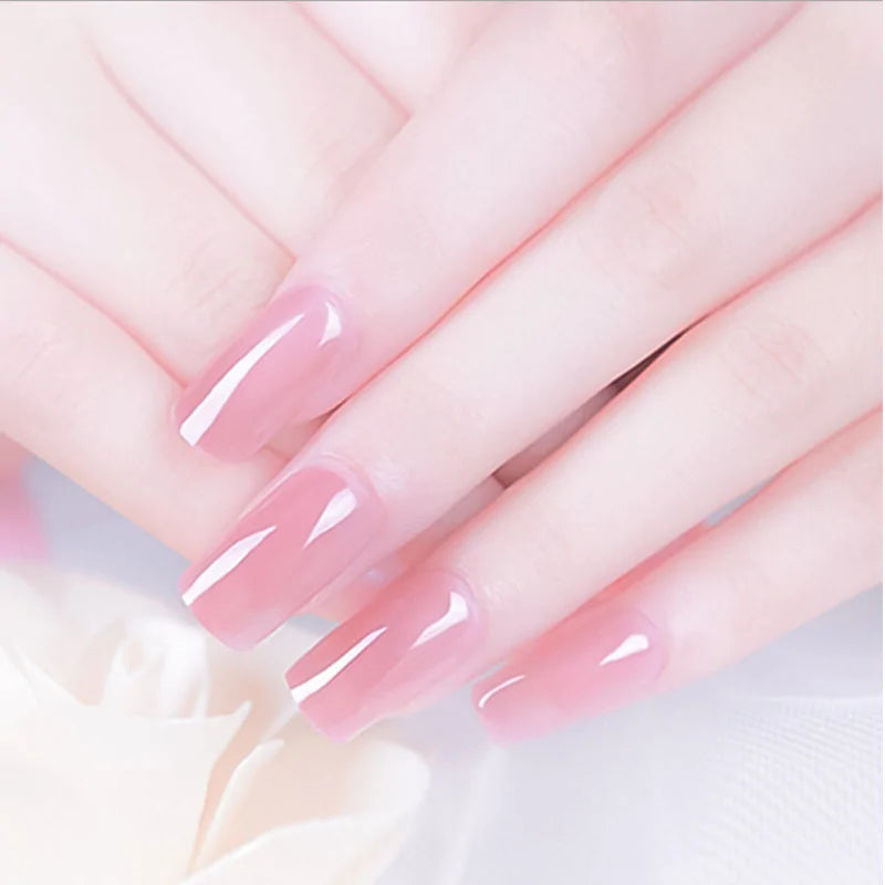 French Nail Art Poly Gel Kit with UV Brush and Nail Tips