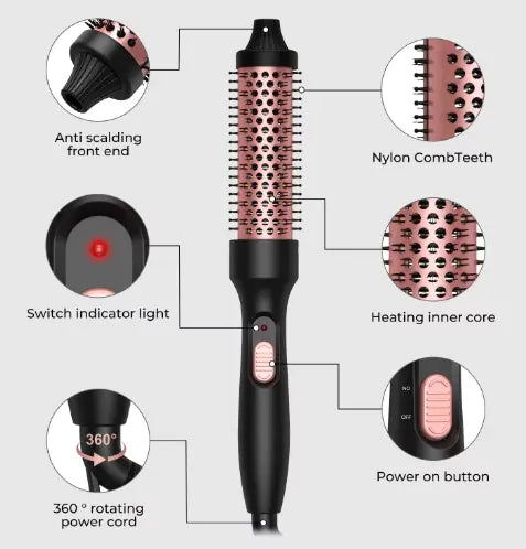 3 In1 Hair Straightener Curler And Ionic Hair Dryer