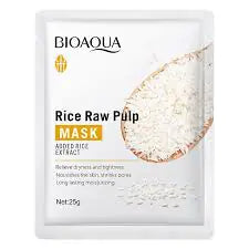 Bioaqua Face Care Sheet Masks Rice Nourishing Moisturizing